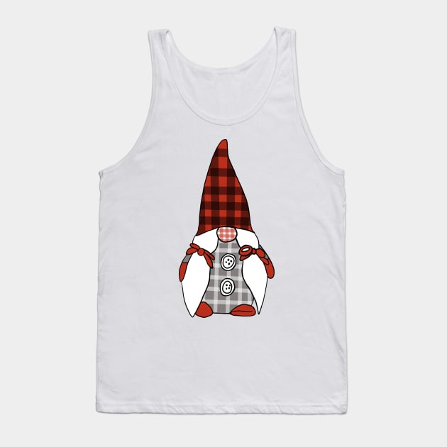 Female Christmas Gnome Tank Top by RachWillz